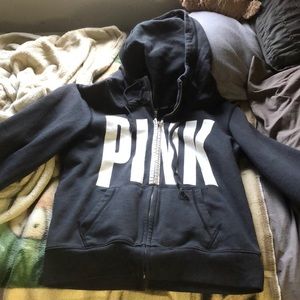 PINK zip up hoodie